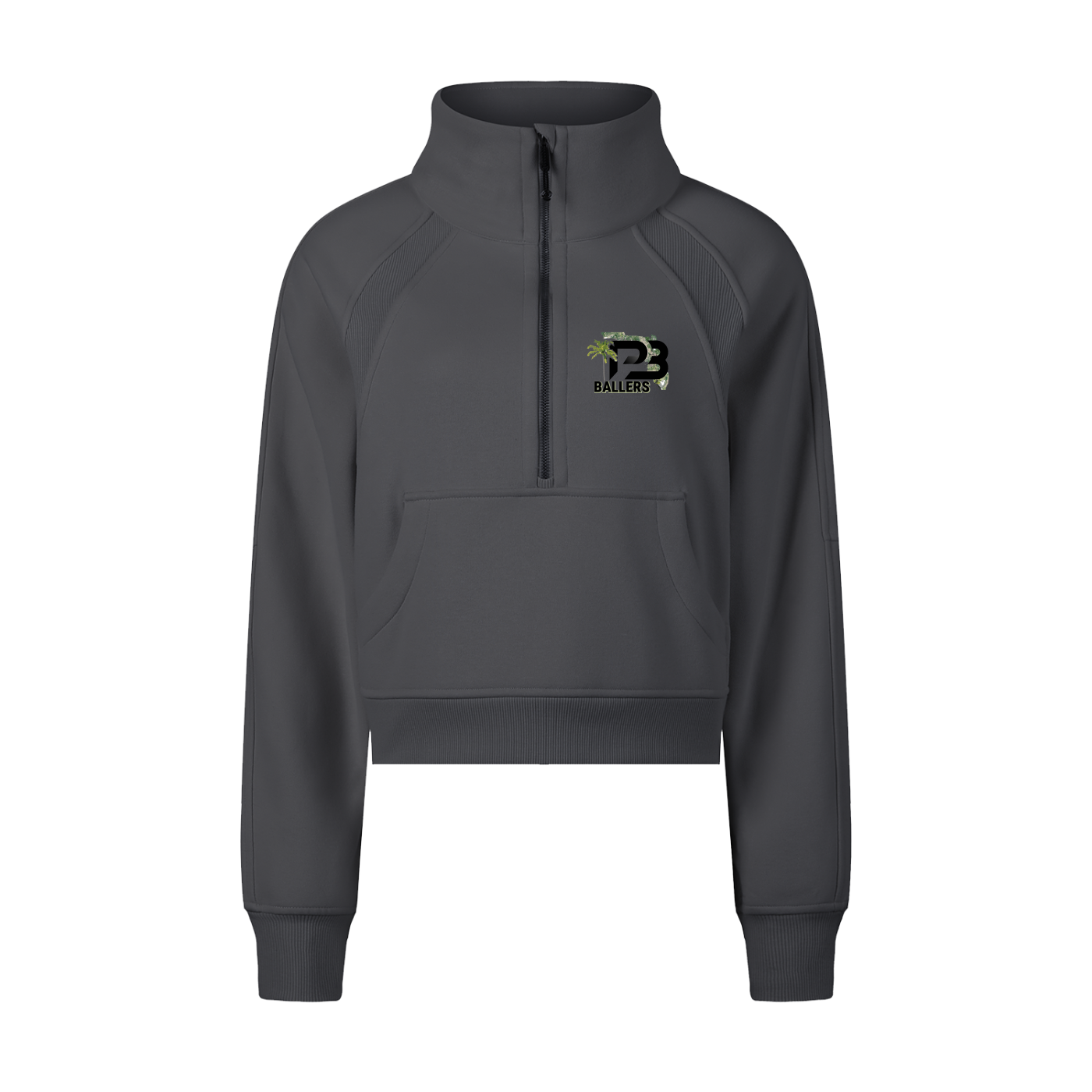 DG " Palm Beach Ballers " Cropped Half-Zip Sweatshirt
