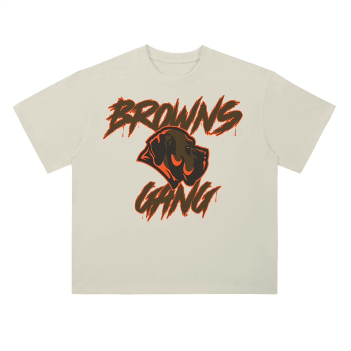 DG " Browns Gang " Drop Shoulder T-Shirt