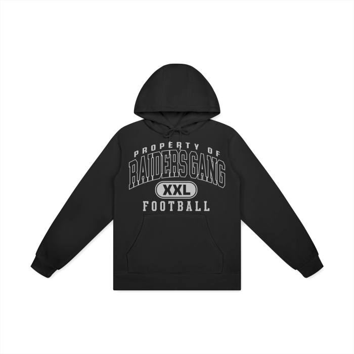 DG " Double XL Raiders Gang " Oversize Heavyweight Fleece Hoodie