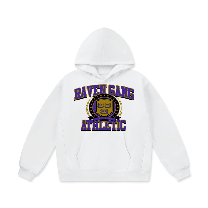 DG " Athletic ravens Gang " Oversize Heavyweight Fleece Hoodie