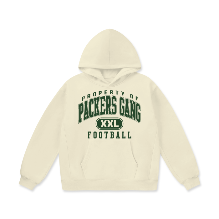 DG " Double XL Packers Gang " Oversize Heavyweight Fleece Hoodie