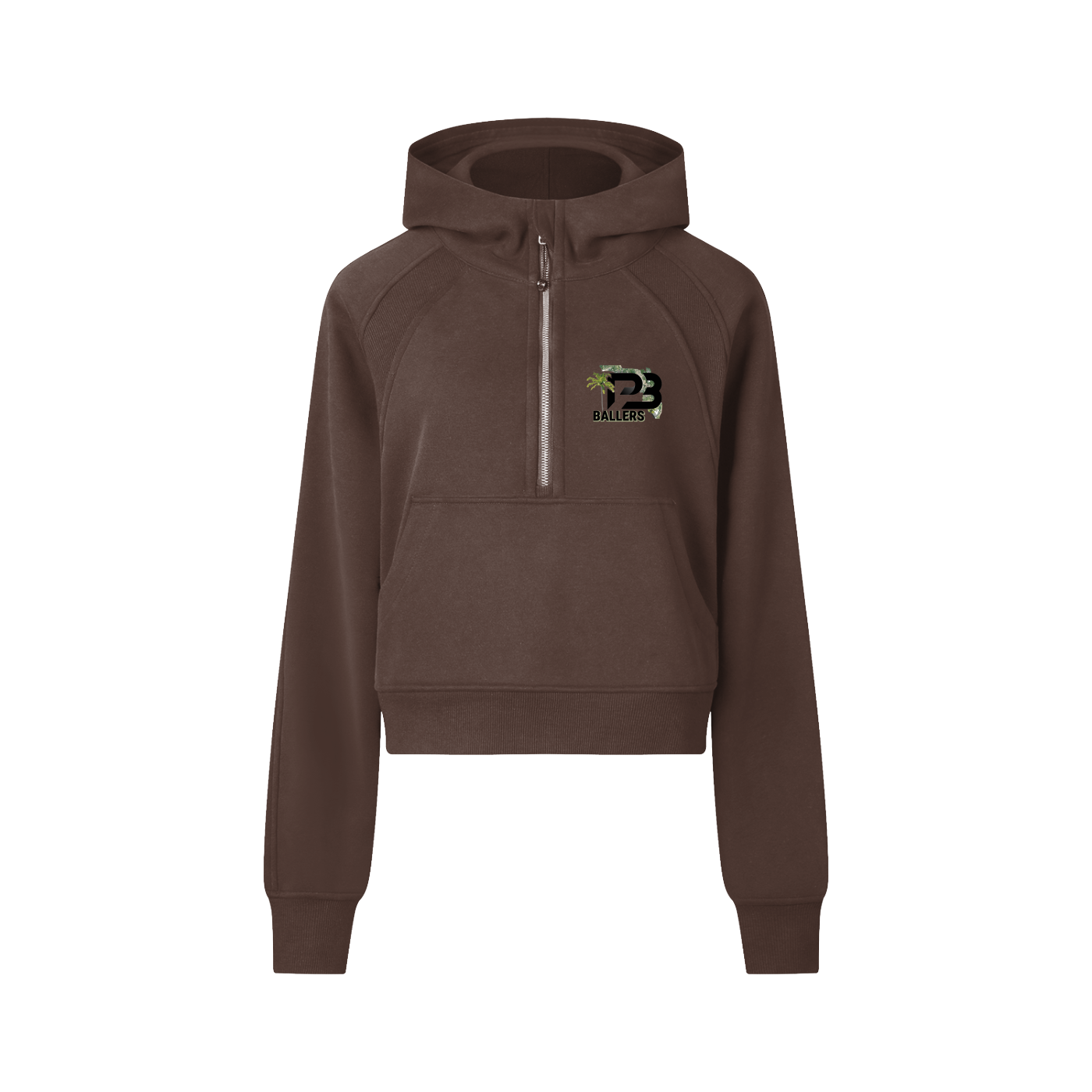 DG " Palm Beach Ballers " Cropped Half-Zip Hoodie