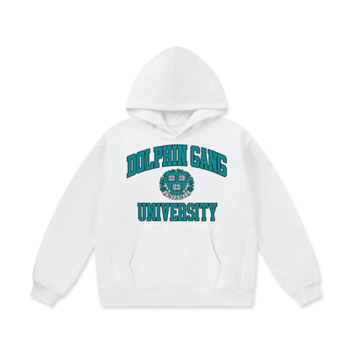 DG " University Dolphin Gang " Oversize Heavyweight Fleece Hoodie