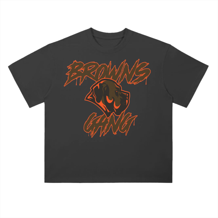 DG " Browns Gang " Drop Shoulder T-Shirt