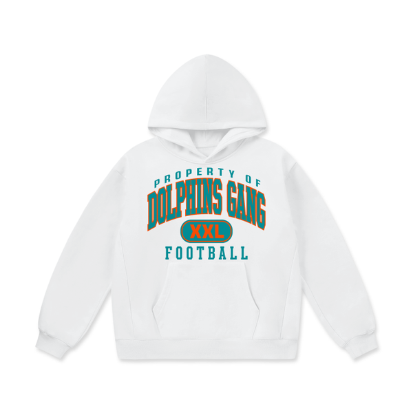 DG " Gym Double XL Dolphins Gang " Oversize Heavyweight Fleece Hoodie