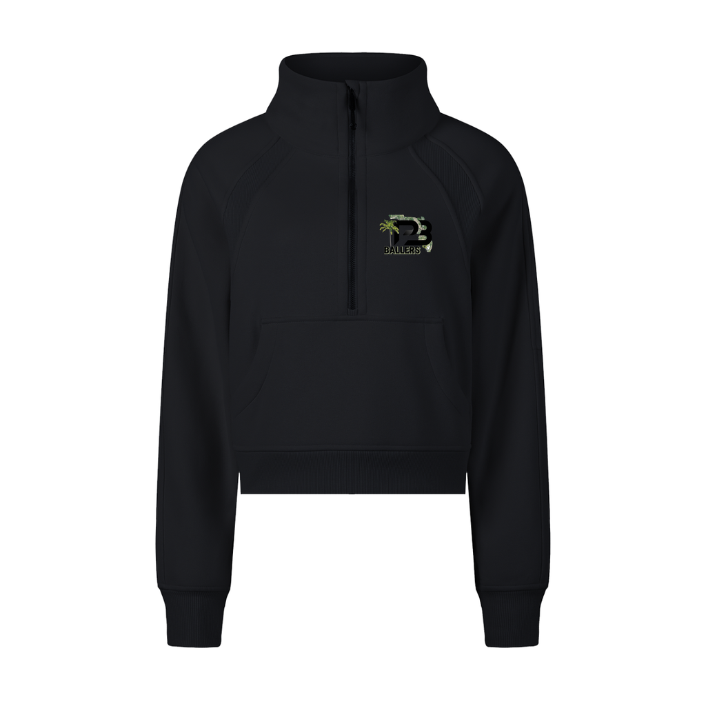 DG " Palm Beach Ballers " Cropped Half-Zip Sweatshirt