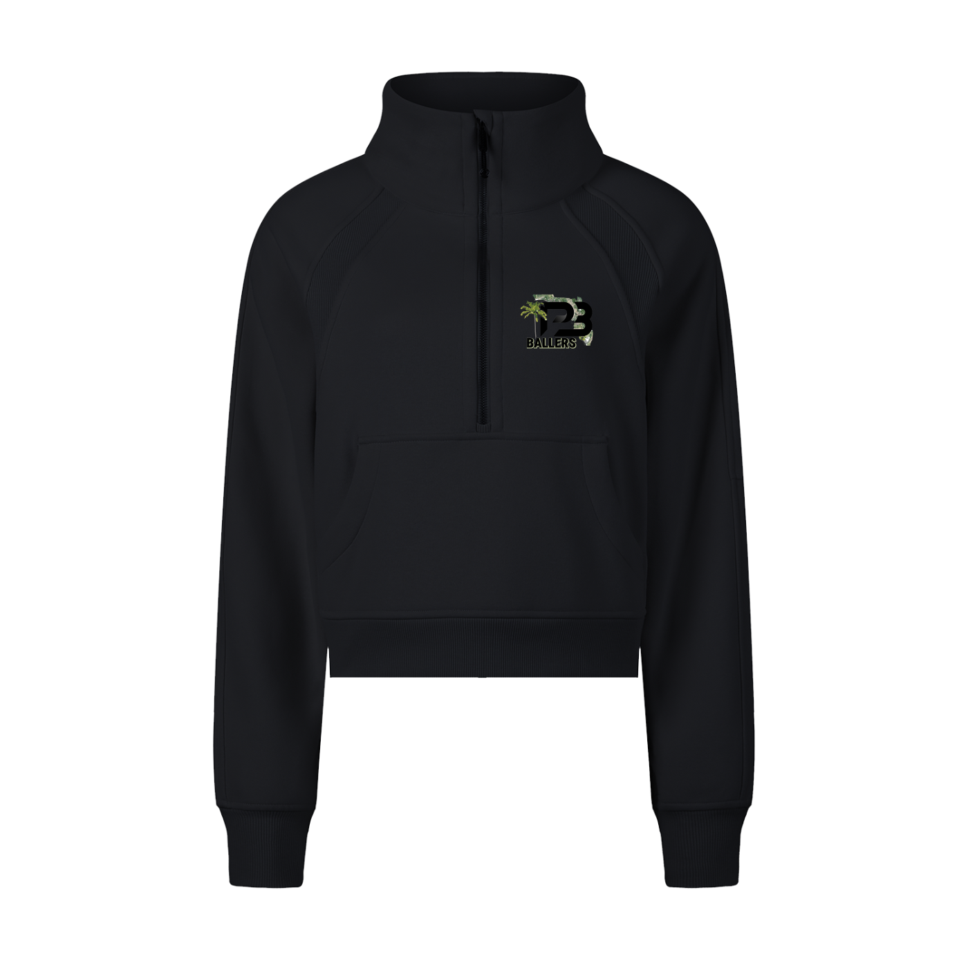 DG " Palm Beach Ballers " Cropped Half-Zip Sweatshirt