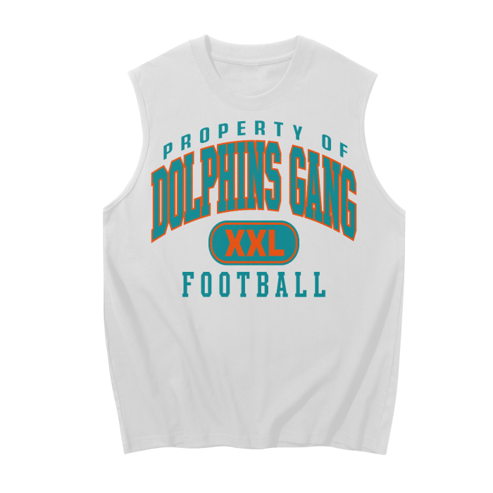 DG " Double XL Dolphins  Gang " Sleeveless Tank Top