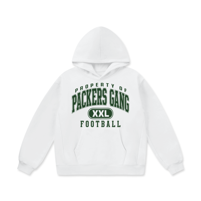 DG " Double XL Packers Gang " Oversize Heavyweight Fleece Hoodie