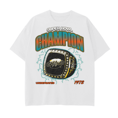 DG " 1972 Champion " Print Unisex Classic Crew Neck T-Shirt