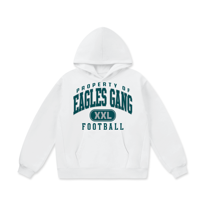 DG " Double XL Eagles Gang "Oversize Heavyweight Fleece Hoodie