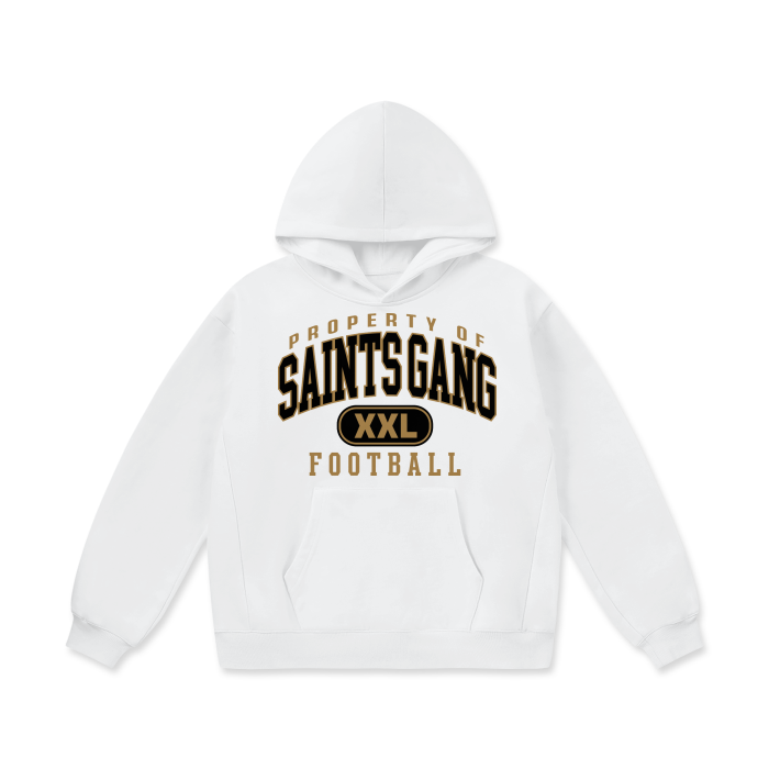 DG " Double XL Saints Gang "Oversize Heavyweight Fleece Hoodie