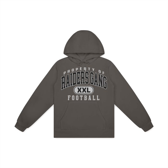 DG " Double XL Raiders Gang " Oversize Heavyweight Fleece Hoodie