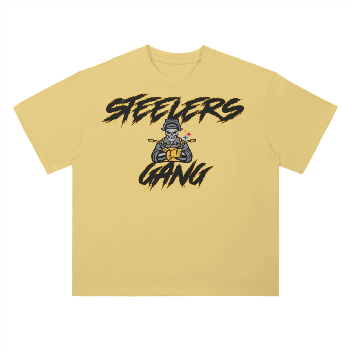 DG " Steelers Gang " Drop Shoulder T-Shirt