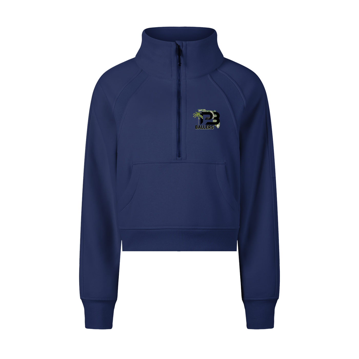 DG " Palm Beach Ballers " Cropped Half-Zip Sweatshirt