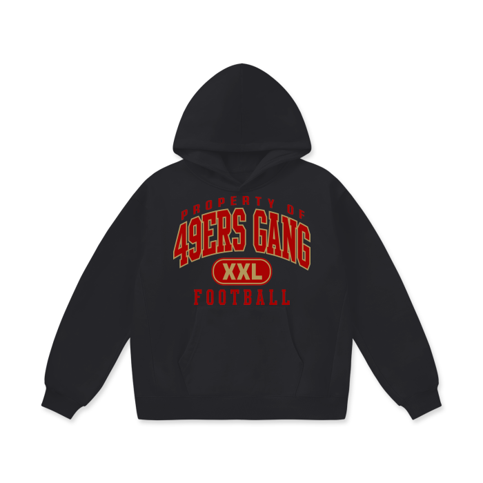 DG " Double XL 49ers Gang "Oversize Heavyweight Fleece Hoodie