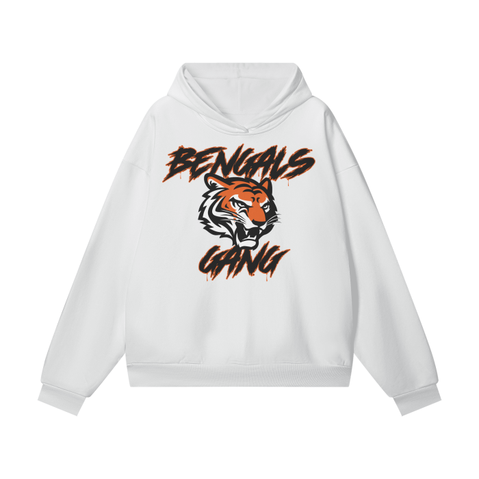 DG "Bengals Gang" Oversize Heavyweight Hidden Pocket Fleece Hoodie