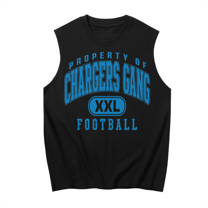 DG " Double XL Chargers Gang " Sleeveless Tank Top