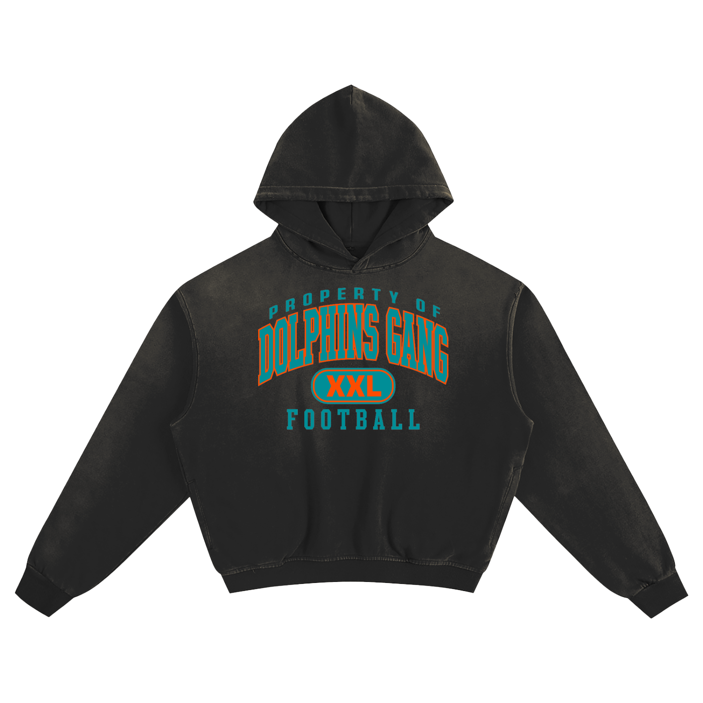DG " Double XL Dolphin Gang " Sunfade Boxy Hoodie