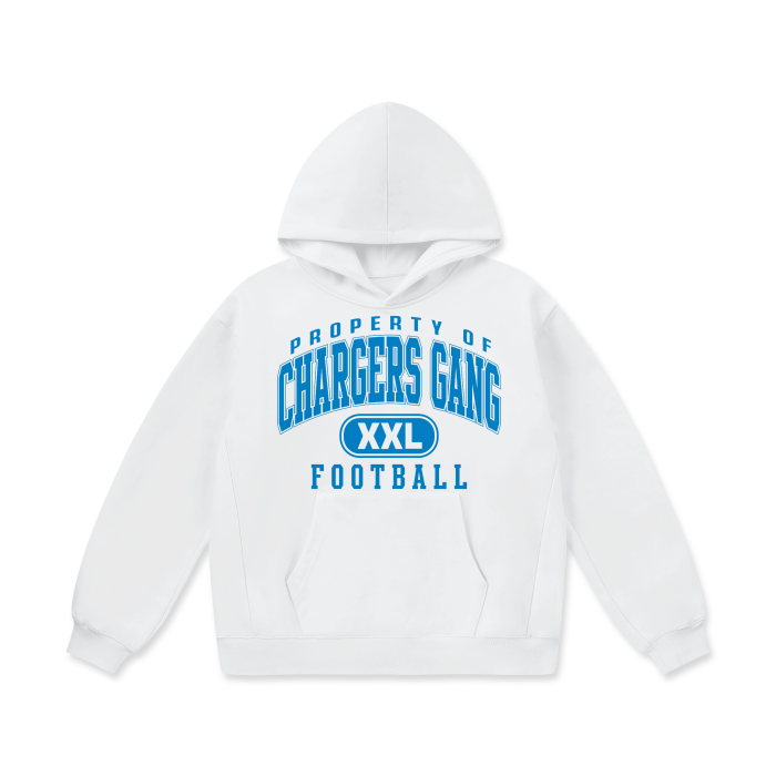 DG " Double XL Chargers Gang " Oversize Heavyweight Fleece Hoodie