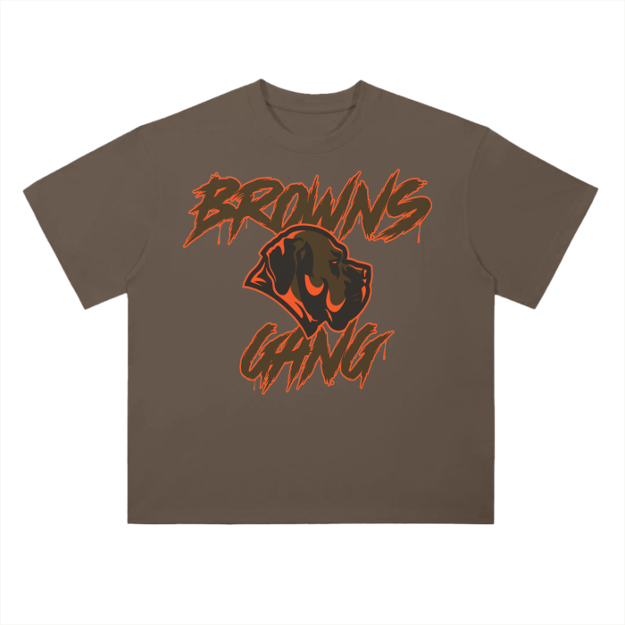 DG " Browns Gang " Drop Shoulder T-Shirt