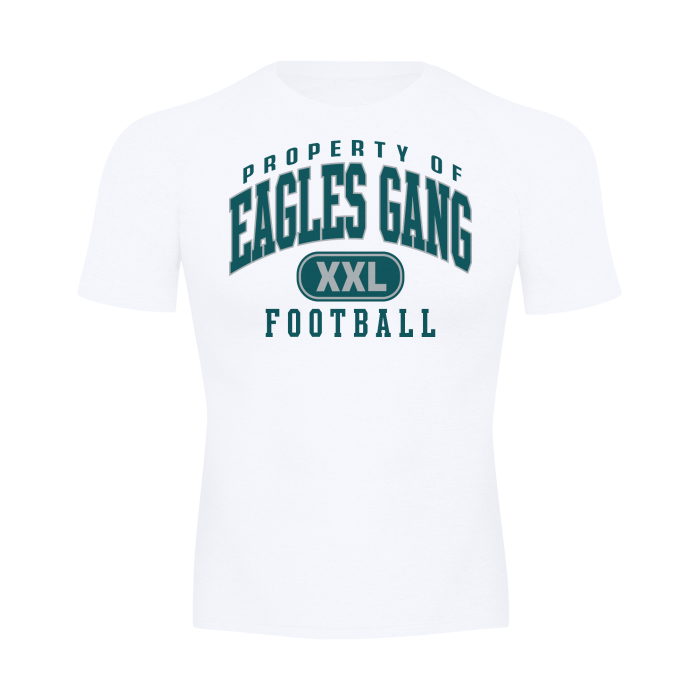 DG " Double XL Eagles Gang " Men's Raglan Sleeve Sports Tee