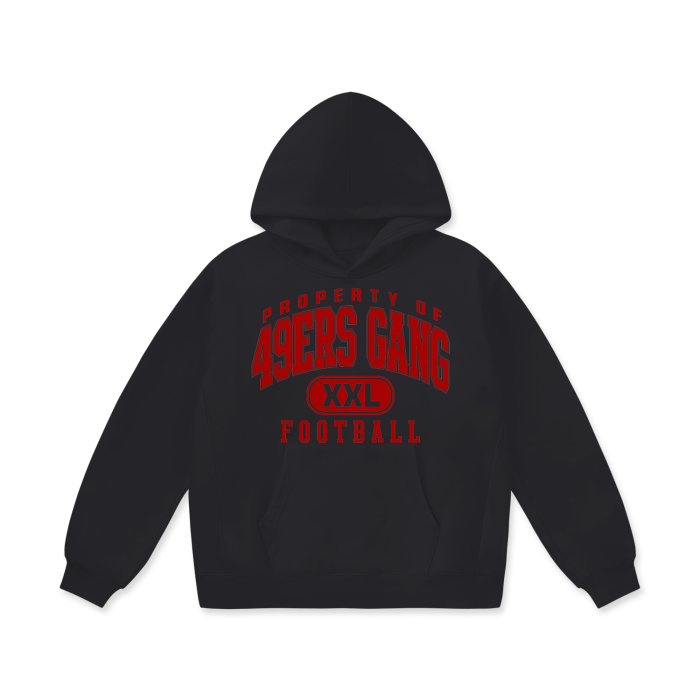 DG " Double XL 49ers Gang " Oversize Heavyweight Fleece Hoodie