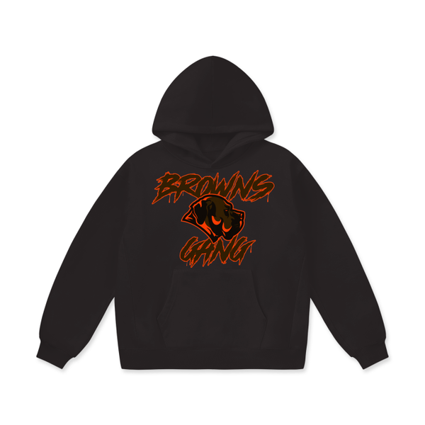 DG " Browns Gang " Oversize Heavyweight Fleece Hoodie