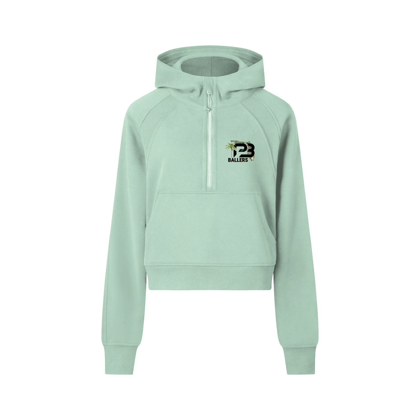 DG " Palm Beach Ballers " Cropped Half-Zip Hoodie