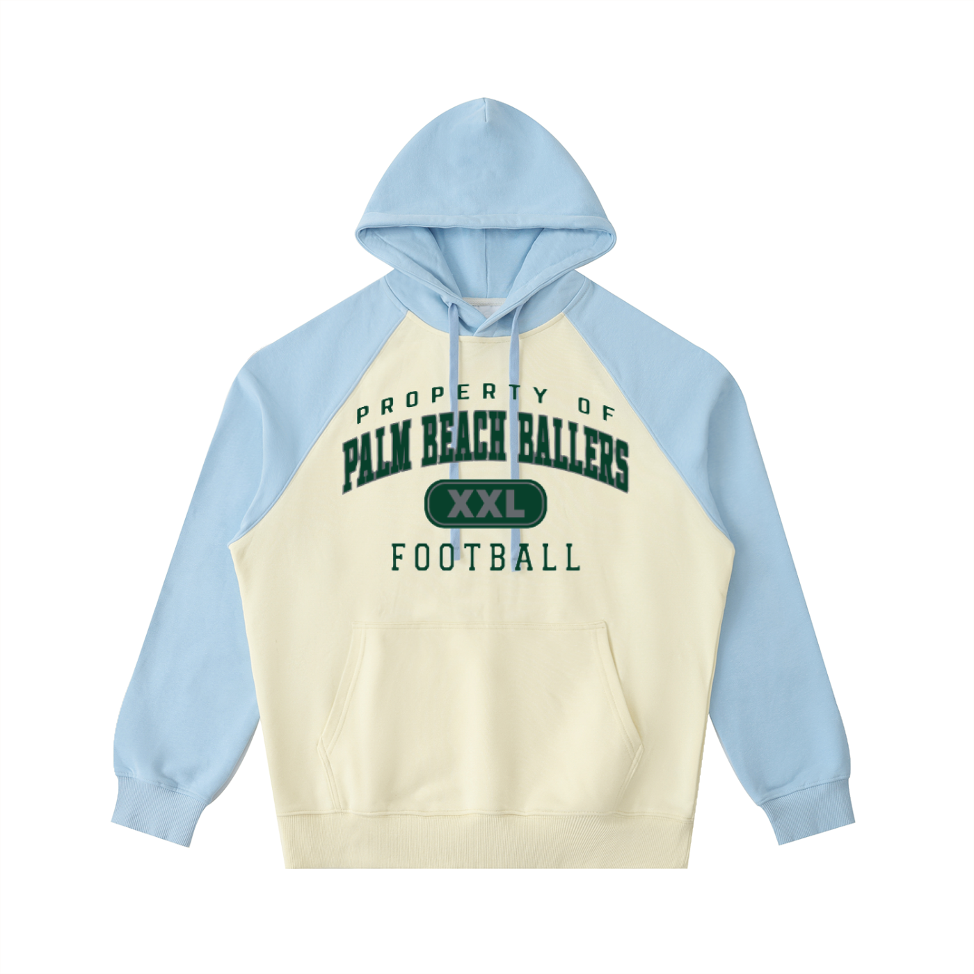 DG " Palm Beach Ballers " Color-Block Raglan Sleeve Hoodie