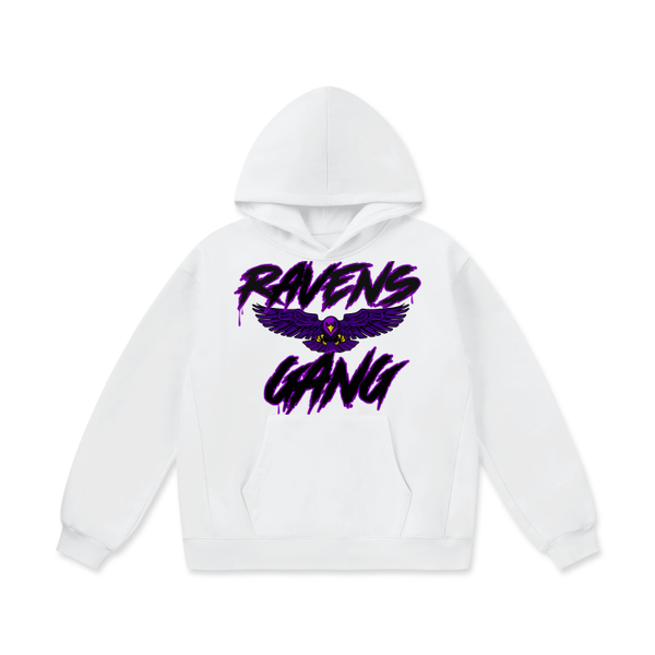 DG " Ravens Gang " Oversize Heavyweight Fleece Hoodie