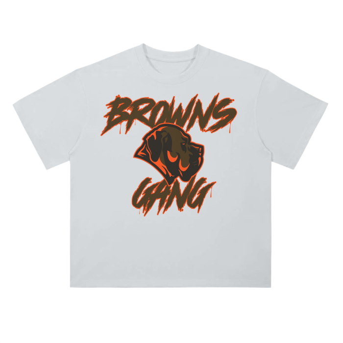 DG " Browns Gang " Drop Shoulder T-Shirt