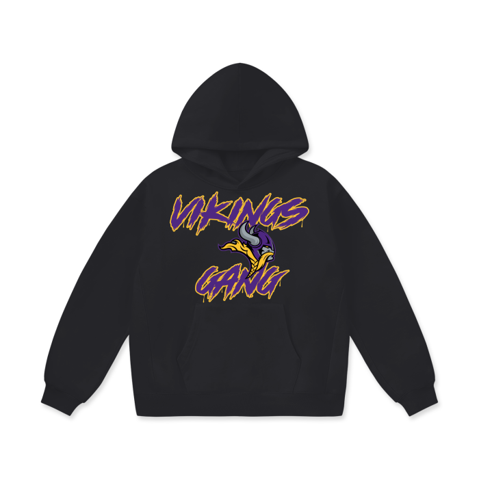 DG " Vikings Gang " Oversize Heavyweight Fleece Hoodie