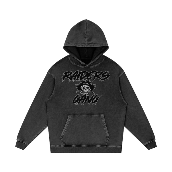 DG "Raiders Gang"  Acid Wash Oversize Hoodie - 420 GSM