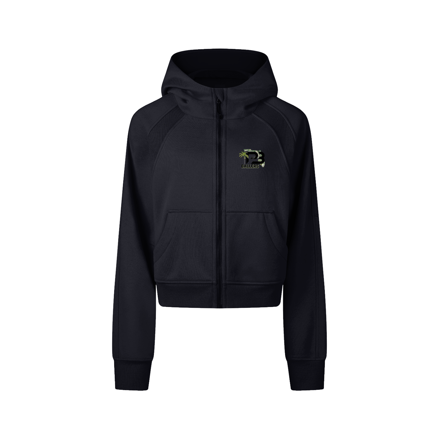 DG " Palm Beach Ballers " Cropped Zip-Through Hoodie