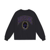 DG " University Ravens Gang " Streetwear Unisex Heavyweight Drop Shoulder Oversized Sweatshirt