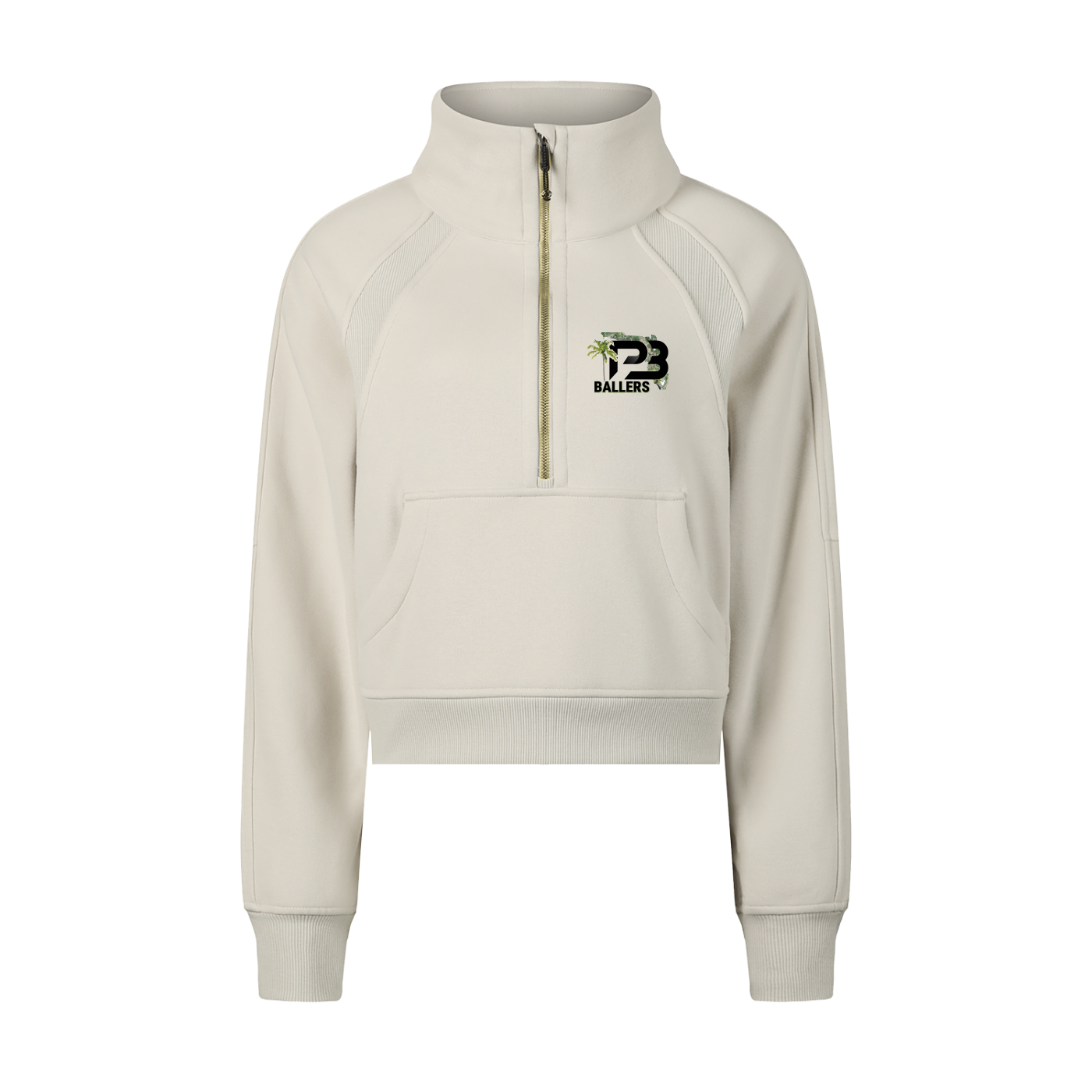 DG " Palm Beach Ballers " Cropped Half-Zip Sweatshirt