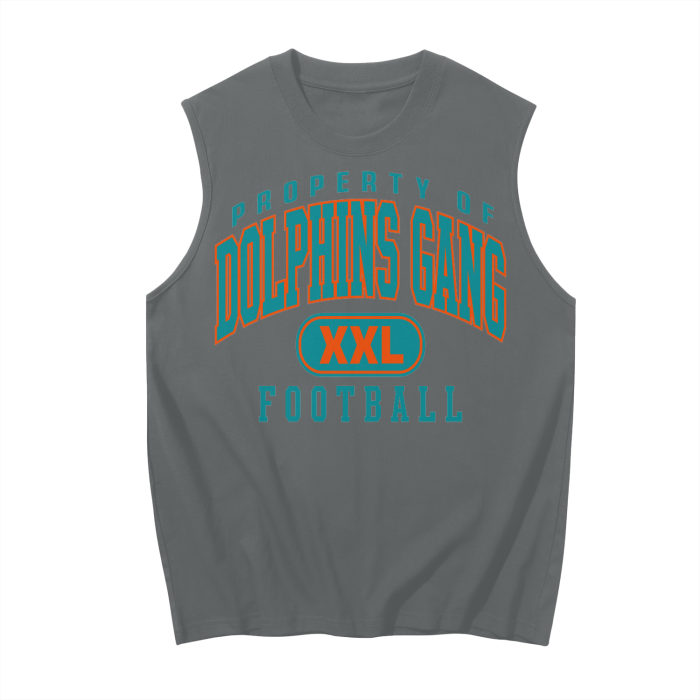 DG " Double XL Dolphins  Gang " Sleeveless Tank Top