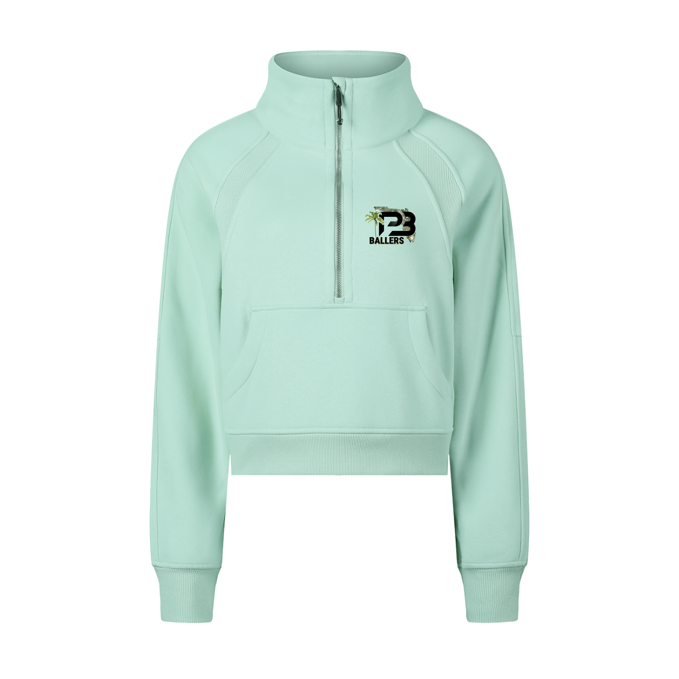 DG " Palm Beach Ballers " Cropped Half-Zip Sweatshirt
