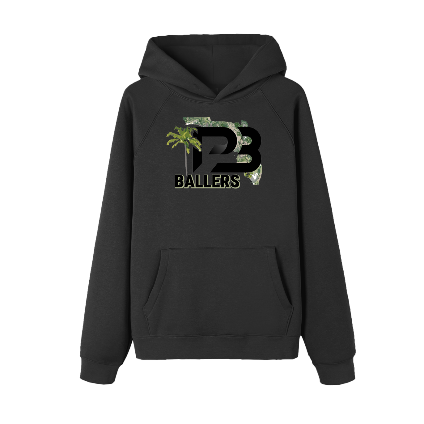 DG " Palm Beach Ballers " Essential Raglan Sleeve Fleece Hoodie