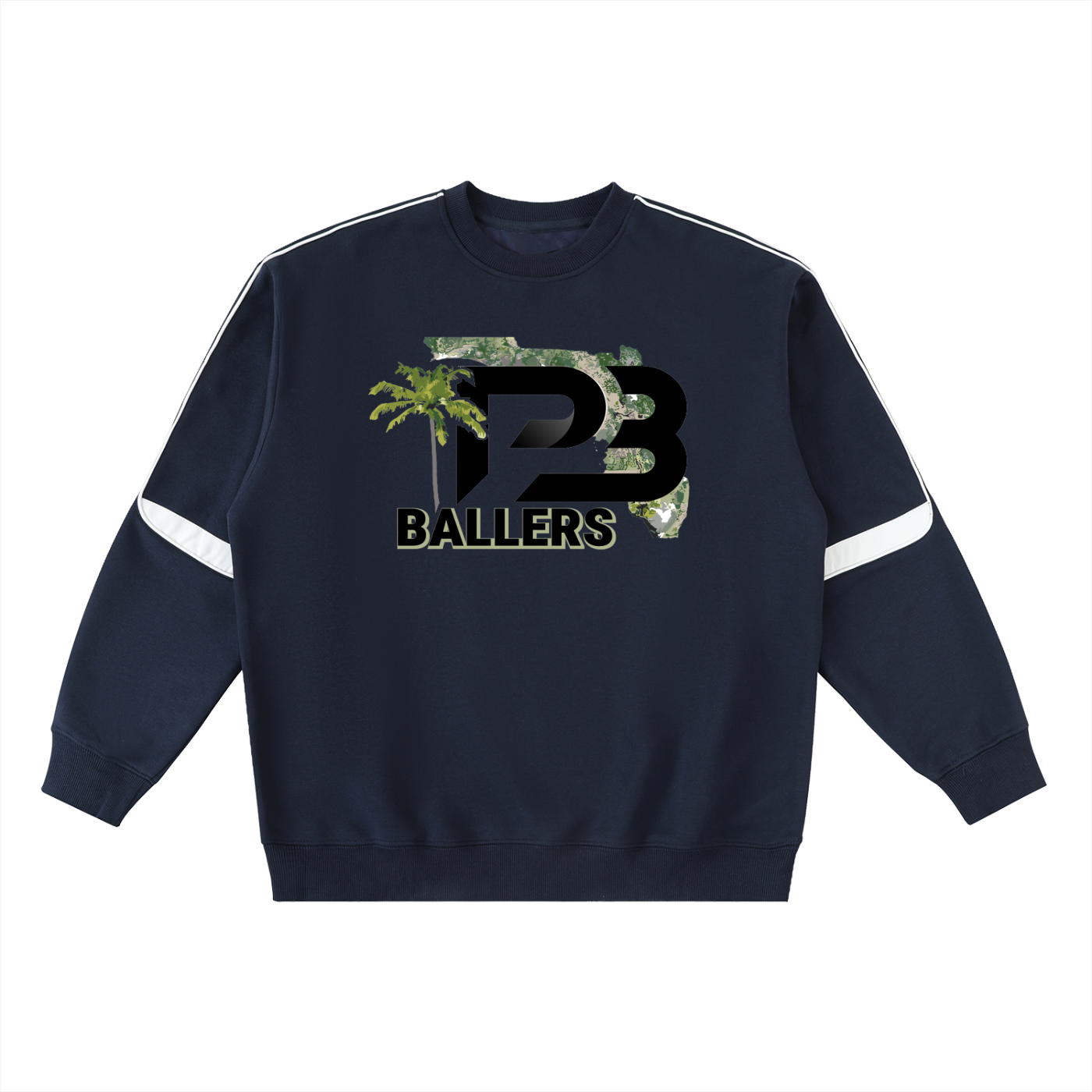 DG " Palm Beach Ballers " Oversized Crewneck Taped Sweatshirt