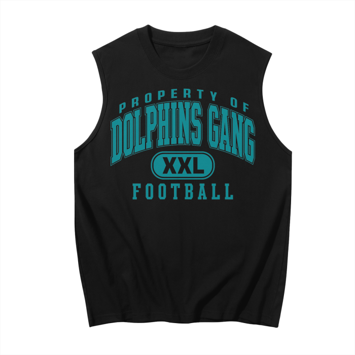 DG " Double XL Dolphins Gang " Sleeveless Tank Top