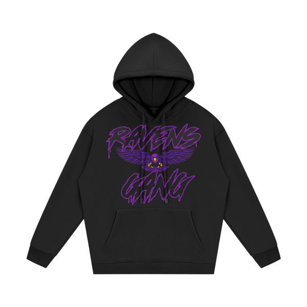 DG " Ravens Gang " Oversize Heavyweight Fleece Hoodie