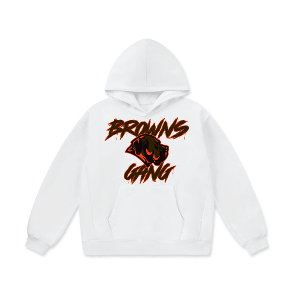 DG " Browns Gang " Oversize Heavyweight Fleece Hoodie