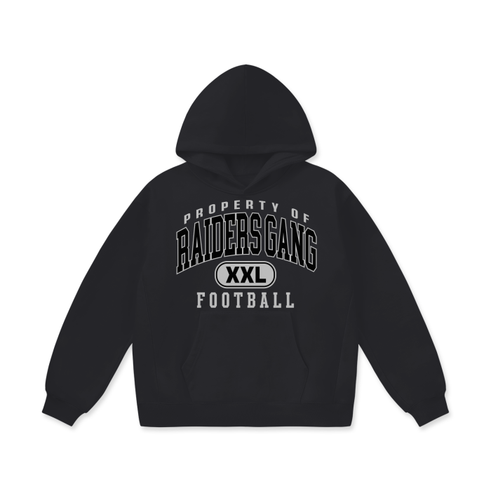 DG " Double XL Raiders Gang " Oversize Heavyweight Fleece Hoodie