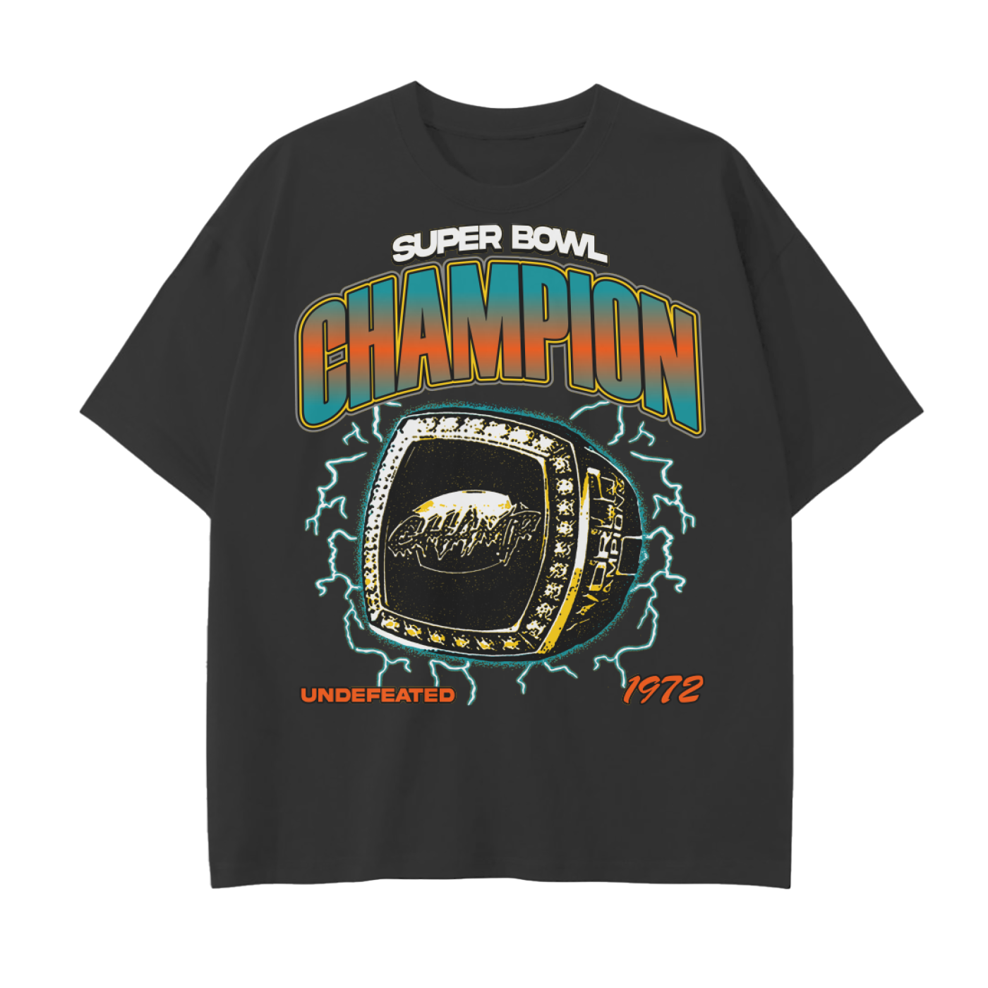 DG " 1972 Champion " Print Unisex Classic Crew Neck T-Shirt