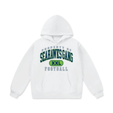 DG " Double XL Seahawks  Gang " Oversize Heavyweight Fleece Hoodie