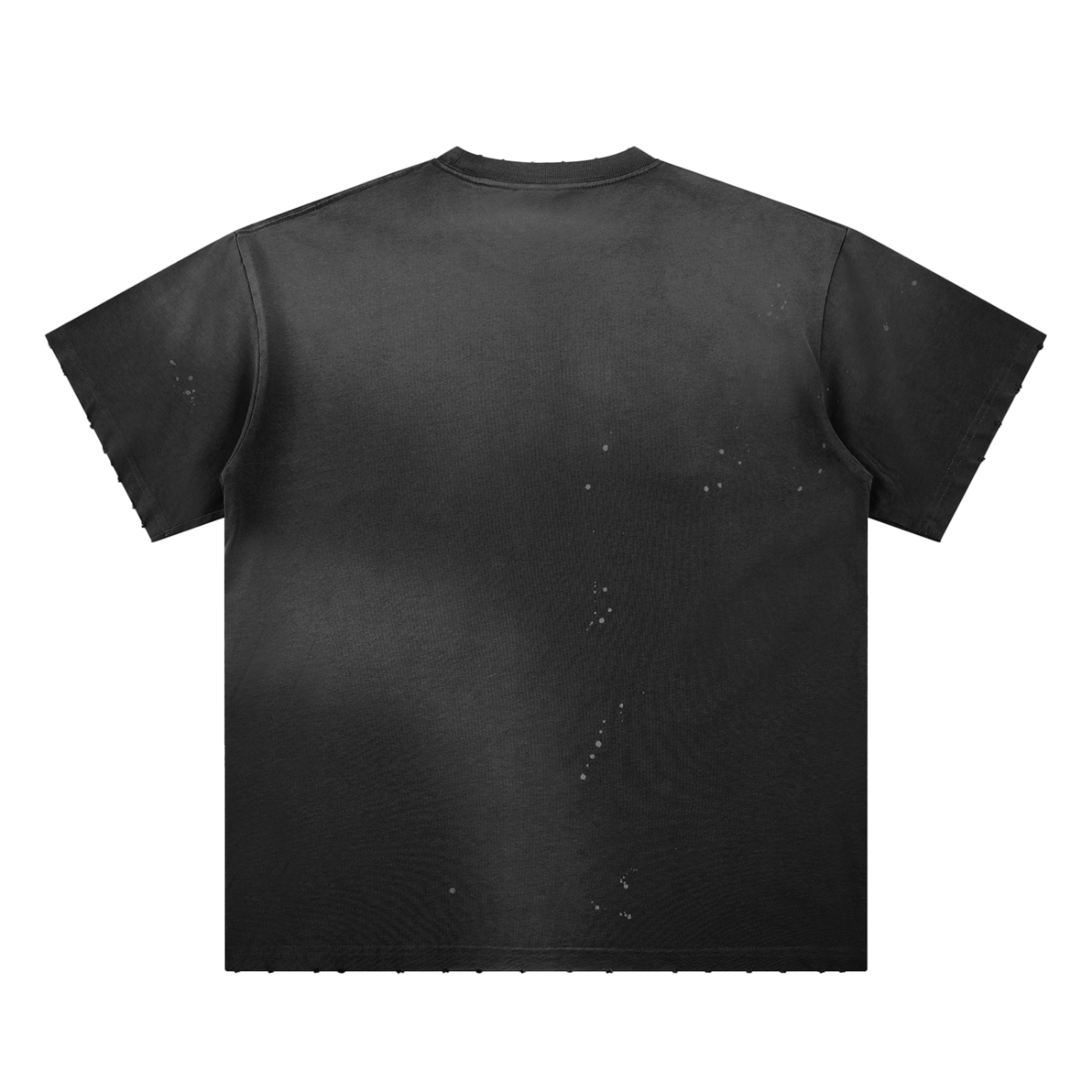 DG " 1972  LAX Champions " Hand-Frayed Sunfade Paint Splatter T-Shirt