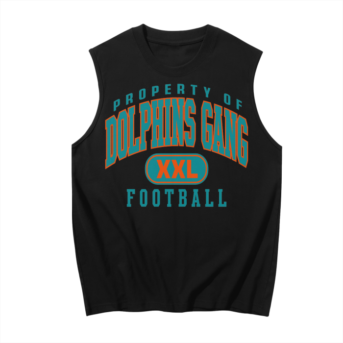 DG " Double XL Dolphins  Gang " Sleeveless Tank Top