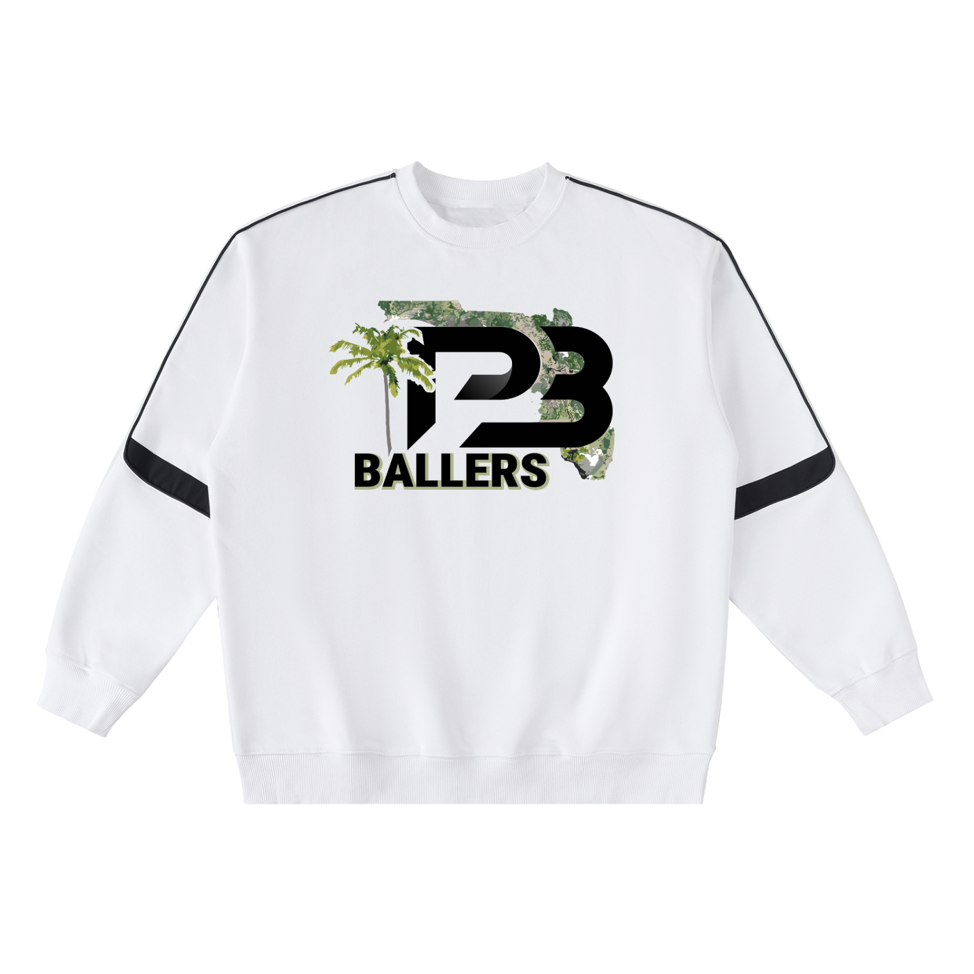 DG " Palm Beach Ballers " Oversized Crewneck Taped Sweatshirt